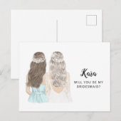 Postale Seras-Tu Ma Carte De Proposition D'Épouse (Devant / Derrière)