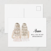 Postale Seras-Tu Ma Carte De Proposition D'Épouse (Devant / Derrière)