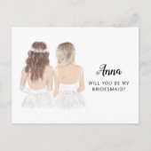 Postale Seras-Tu Ma Carte De Proposition D'Épouse (Devant)