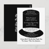 Postale "Serez-Vous Mon Groomsman" Carte Plat (Devant / Derrière)