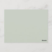 Postale Service funéraire, Rustic Sage, Partager une carte (Dos)