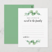 Postale Service funéraire, Verdure, Partager une carte mém (Devant / Derrière)