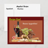 Postale Set cadeau de carte à recette - Acheter l'entrée (Devant / Derrière)