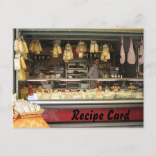Postale Set cadeau de carte à recette - Fromage italien