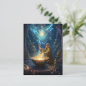 Postale Shaman Sorcerer Wizard Imaginaire Art Carte postal (Debout devant)