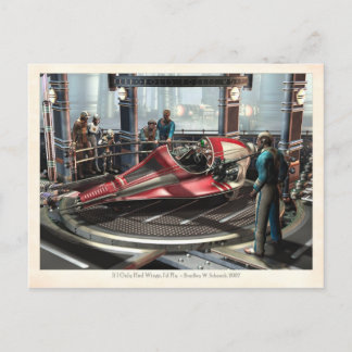 Postale Si je n'avais que des ailes, je volerais la carte