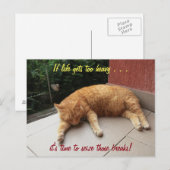 Postale Si la vie devient trop lourde Inspiration Carte Po (Devant / Derrière)