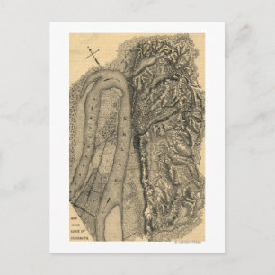 Postale Siège de Vicksburg - Guerre civile Carte panoramiq