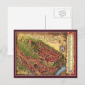 Postale Sighisoara, carte de représentation graphique (Devant / Derrière)