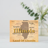 Postale Silhouette âgée de carte de fierté d'état de (Debout devant)