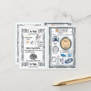 Postale Silubhra - Silver Horn Carte de jeu Unicorn