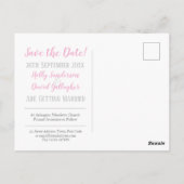 Postale Simple argent gris & blanc Enregistrer la carte po (Dos)