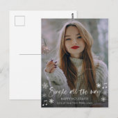 Postale Single All Way, fille ou gars Carte Vacances (Devant / Derrière)