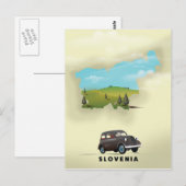 Postale Slovénie Carte illustrée affiche de voyage (Devant / Derrière)