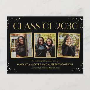 Postale Snapshots amusants Editable Color Graduation Carte