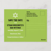 Postale Soccer Bar Mitzvah Enregistrer la carte Date (Dos)