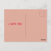Postale Sois ma carte valentine (Dos)