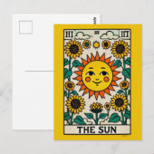 Postale Soleil de la carte Sun Tarot (Devant / Derrière)