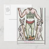 Postale Sort, carte tarot, français (Devant / Derrière)