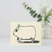 Postale Souris sur un skateboard Fun Salutations Carte Ann (Debout devant)