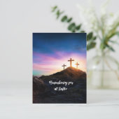 Postale Souvenir de vous à Pâques texte modifiable Carte p (Debout devant)