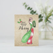 Postale Soyez joyeux Noël Carte de voeux (Debout devant)