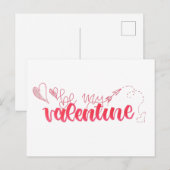 Postale Soyez ma carte Valentine (Devant / Derrière)