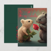 Postale Soyez ma carte Valentine (Devant / Derrière)