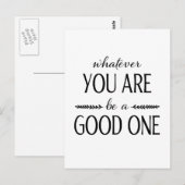 Postale Soyez un bon - Carte Inspiration (Devant / Derrière)