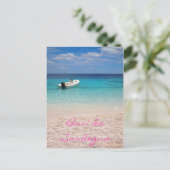 Postale Speedboat dans la mer bleue en Sardaigne carte pos (Debout devant)