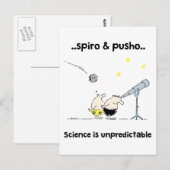 Postale Spiro & Pusho Science Motivation Citations Carte P (Devant / Derrière)
