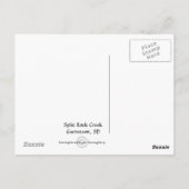 Postale Split Rock Creek State Park Garretson, carte posta (Dos)