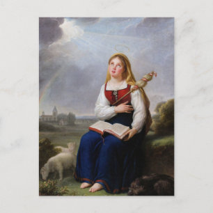 Postale St. Genevieve par Elisabeth Vigee Le Brun Carte po