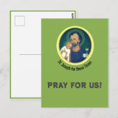 Postale St Joseph pour ces temps-là Carte de voeux pliée (Devant / Derrière)