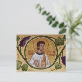 Postale St. Stephen, la carte de prière du protomarate (Debout devant)