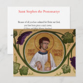 Postale St. Stephen, la carte de prière du protomarate (Devant / Derrière)