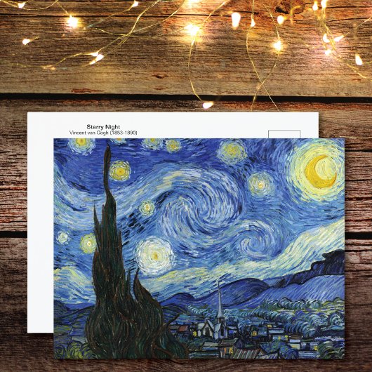 Postale Starry Night Landcape Vincent van Gogh Carte posta