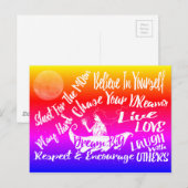 Postale Stations de devis Inspirationnelles @ carte postal (Devant / Derrière)