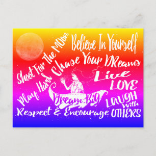 Postale Stations de devis Inspirationnelles @ carte postal