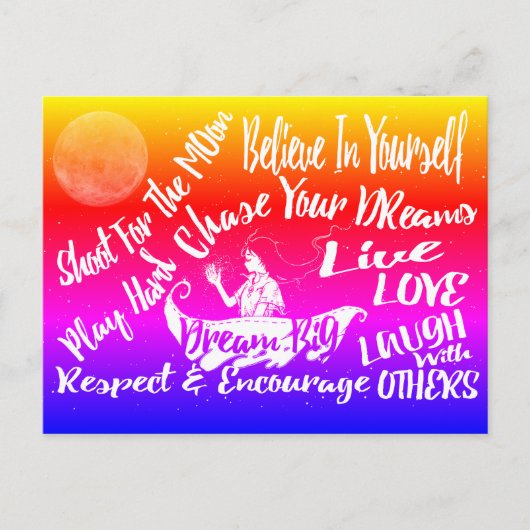 Postale Stations de devis Inspirationnelles @ carte postal (Devant)