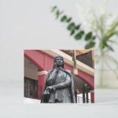 Postale Statue de Dante Alighieri à Leichhardt sur carte p (Debout devant)