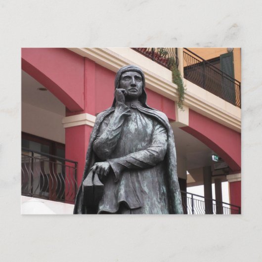 Postale Statue de Dante Alighieri à Leichhardt sur carte p (Devant)