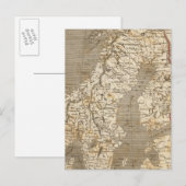 Postale Suède, Norvège Carte par Arrowsmith (Devant / Derrière)