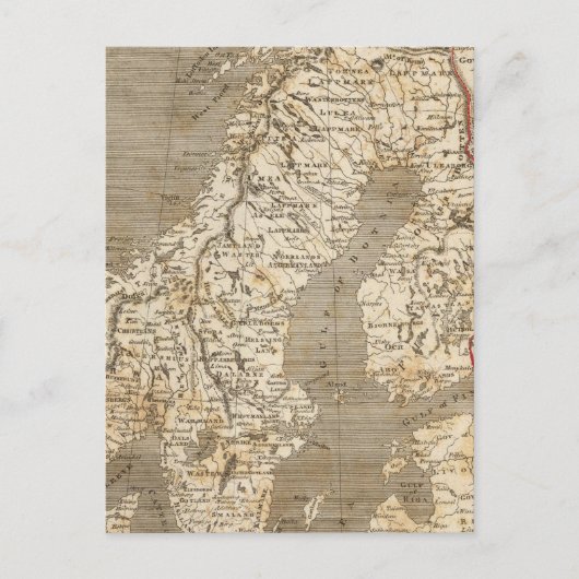 Postale Suède, Norvège Carte par Arrowsmith (Devant)