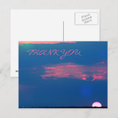 Postale Sunset Impressionniste Du Merci De Mer Carte Posta (Devant / Derrière)