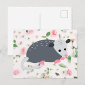 Postale Superbe carte postsum design rose floral (Devant / Derrière)