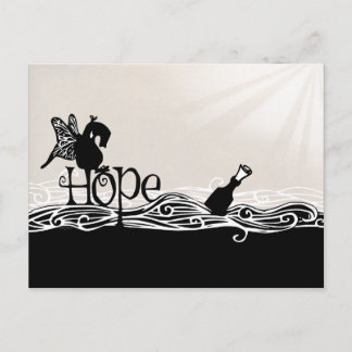 Postale Sur Hope & Butterfly Wings, c'est une carte postal
