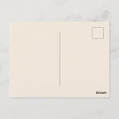 Postale Suricate Blanc Effronté, Carte d'anniversaire (Dos)