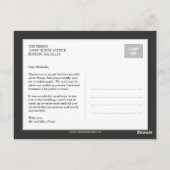 Postale Sweet Collage Carte de remerciements Mariage - Cha (Dos)