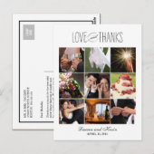 Postale Sweet Memories Mariage Carte de remerciements (Devant / Derrière)